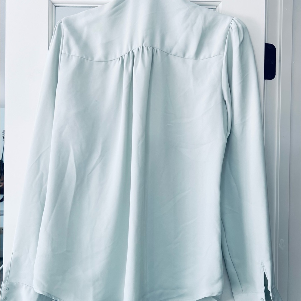 Express, Button Down Blouse, Size Large, Mint Col… - image 2